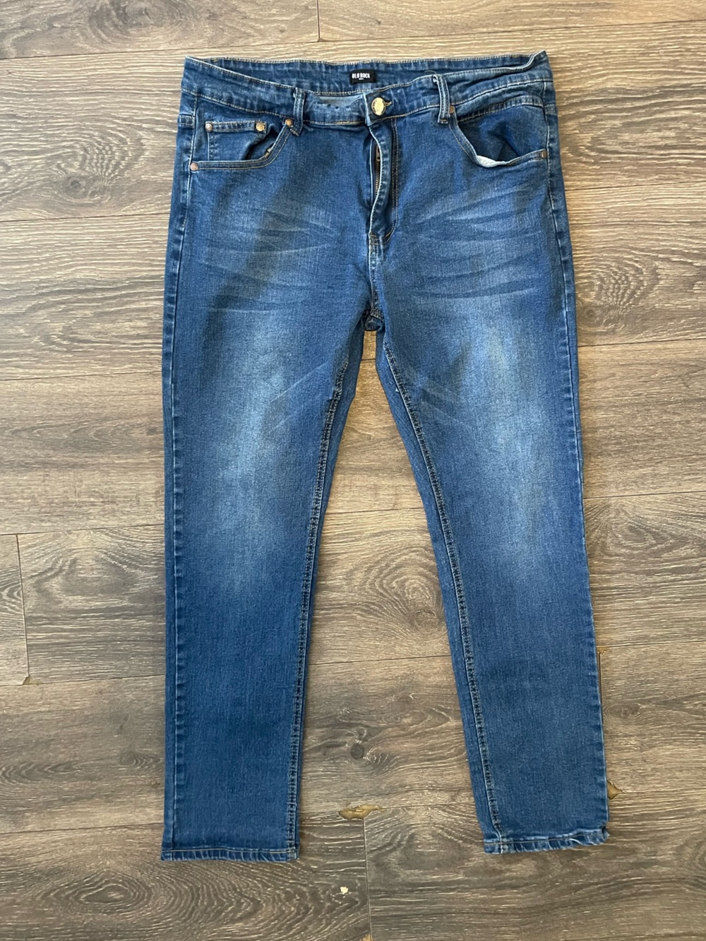 Blu Rock Denim Men's Blue Jean Pant bottoms 38 x 31 quality comfort fit